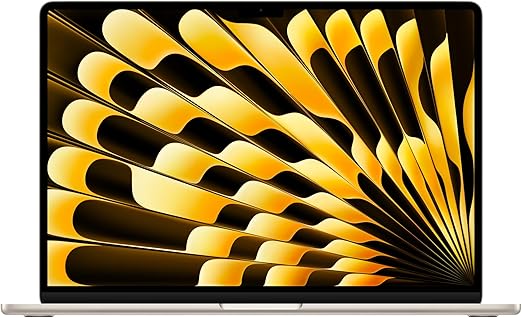 FR Apple 2024 MacBook Air 15-inch Laptop Apple M3 - 16GB RAM, 256 GB SSD Starlight French