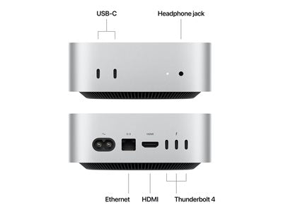 Apple Mac Mini, M4 Chip, 24 GB RAM, 512 GB SSD (MCYT4VC/A)