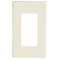 Leviton Screwless Decora Wallplate 1 Gang Light Almond (80301-ST)