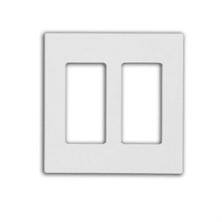 Leviton Screwless Decora Wallplate 2 Gang White (80309-SW)