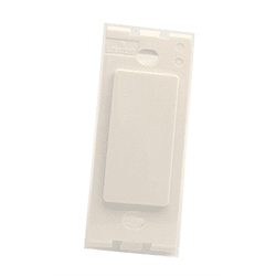 Leviton Decora Plus Standard Size Blank Plate No Holes 1 Gang - White (80314-W)