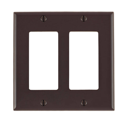Leviton Decora Wallplate Nylon 2 Gang Brown (80409-N)