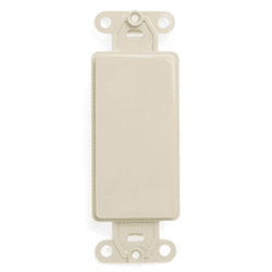 Leviton Blank Decora Insert Light Almond (80414-T)