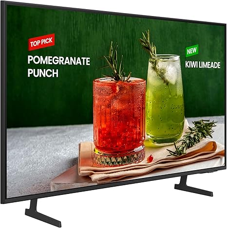 Écran LED 43 pouces 60 Hz, design sans cadre à 3 côtés, HDMI (3), Wi-Fi 5, Bluetooth