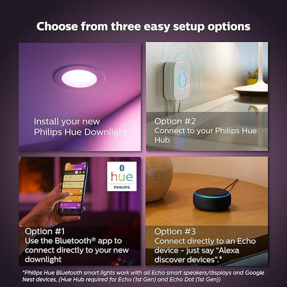 HUE WHITE AND COLOR AMBIANCE 4PO DOWNLIGHT HAUTE LUMIÈRE
