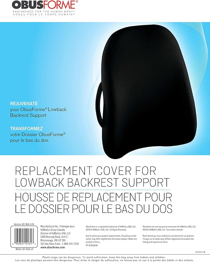 Remplacement du couvercle du dossier inférieur