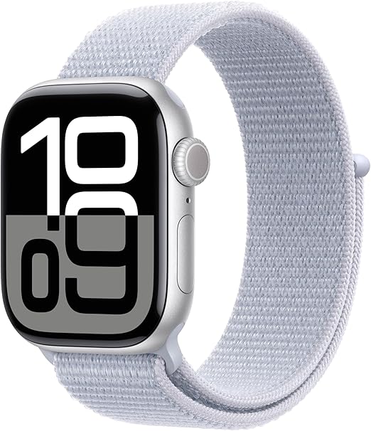 Apple Watch Series 10 GPS Sport Loop Band- 42mm-Silver