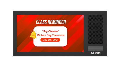 Algo Ip Digital Display With Speaker - Dual Sided  (New - Jan 2023)