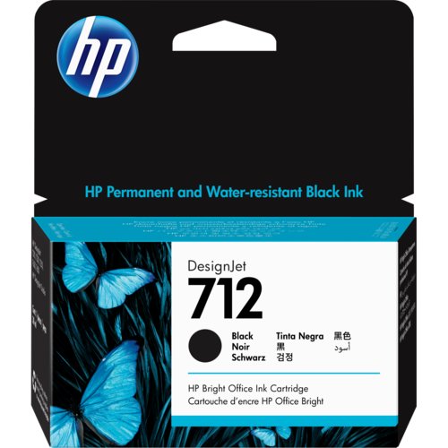 Cartucho de tinta DesignJet HP 712 de 38 ml, color negro