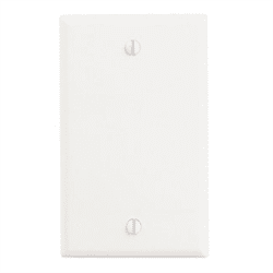 Leviton Blank Wall Plate Thermoset 1 Gang White (88014)
