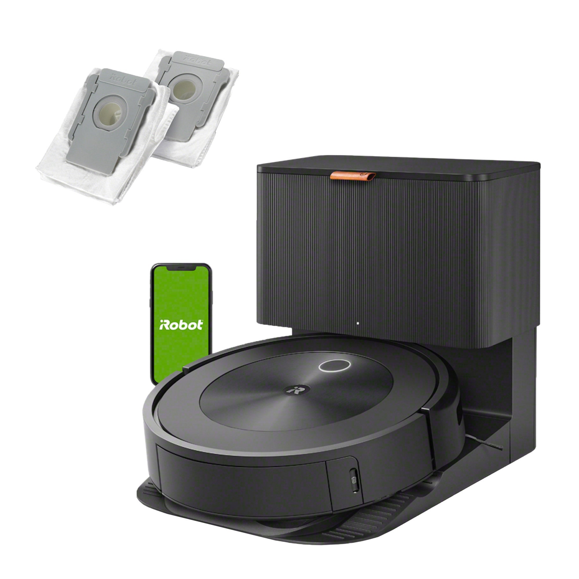 iRobot Roomba j8+ Robot Vacuum + Bonus 2 Dirt Disposal Bags (j855020)