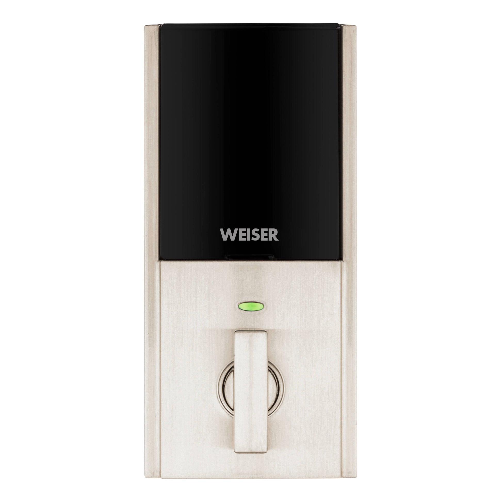 Weiser Zwave 700 Push Button Contemporary Deadbolt Smart Lock,Satin Nickel (9GED18000-029)
