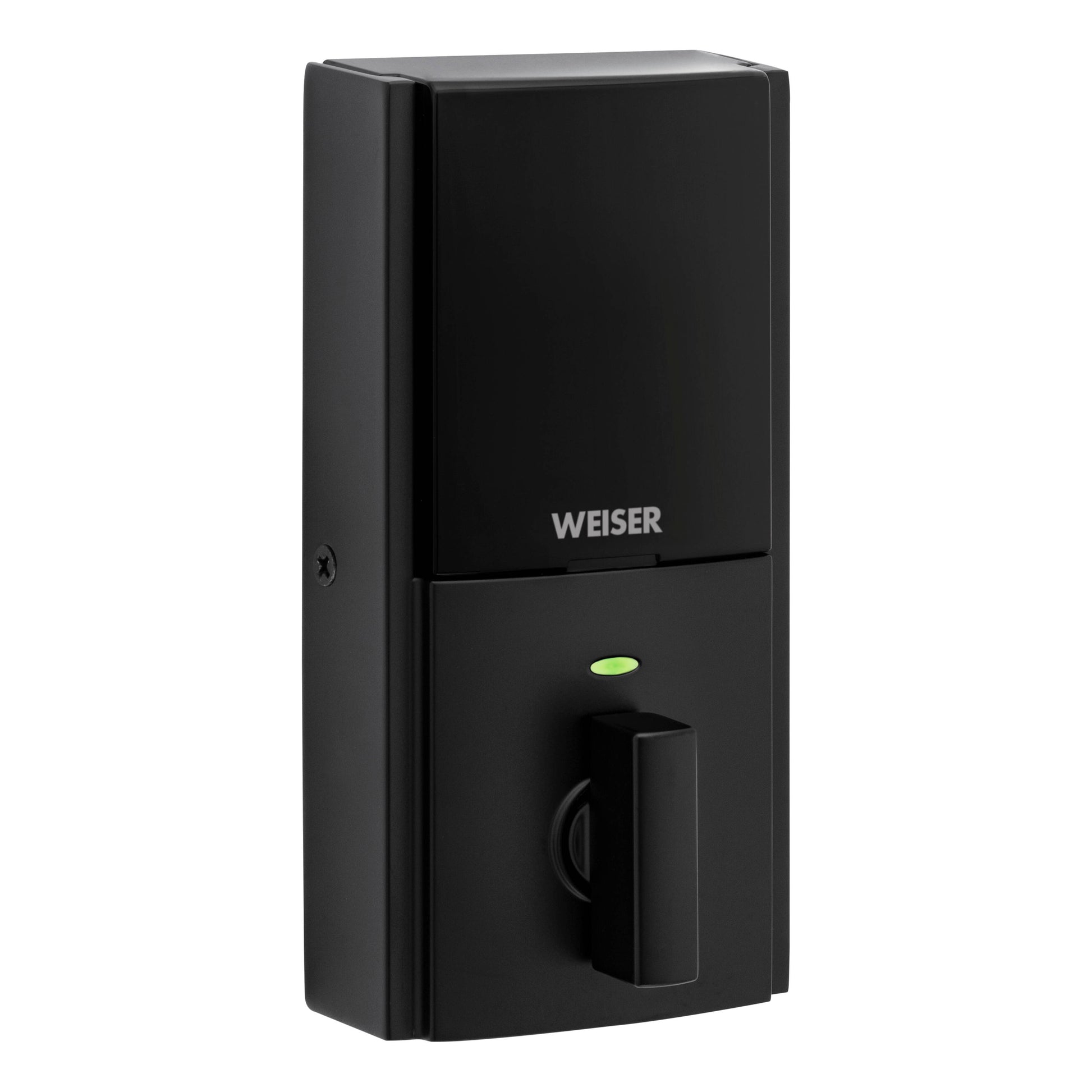 Weiser Zwave 700 Push Button Contemporary Deadbolt Smart Lock, Matte Black (9GED18000-031)