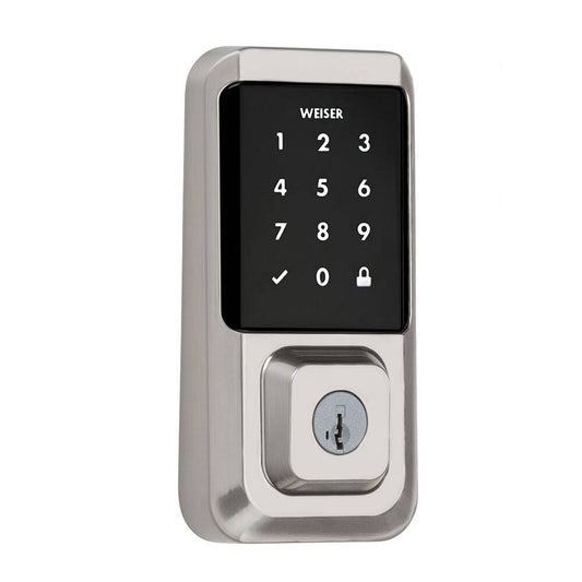 Weiser Halo Touchscreen WiFi Smart Lock, Satin Nickel (OPEN BOX) (9GED25000-003-OB)