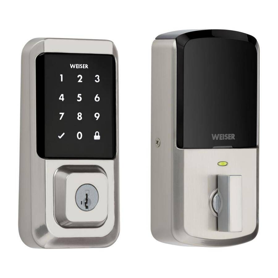 Weiser Halo Touchscreen WiFi Smart Lock, Satin Nickel (OPEN BOX) (9GED25000-003-OB)