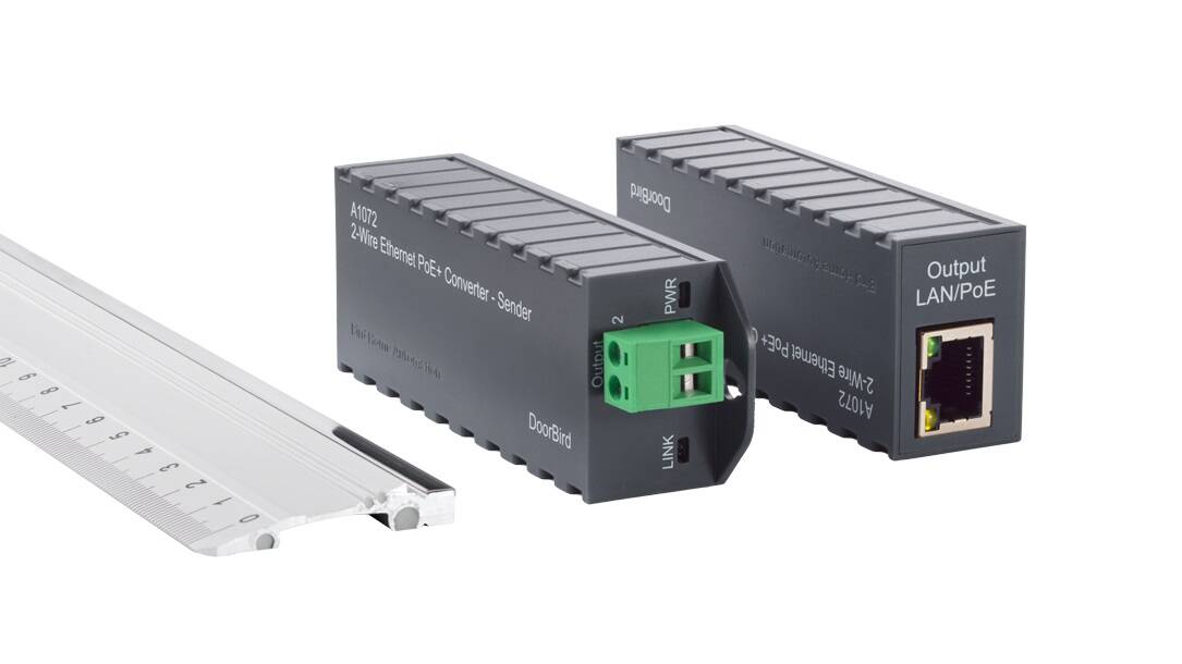 Doorbird 2 Wire Ethernet POE+ Converter (A1072)