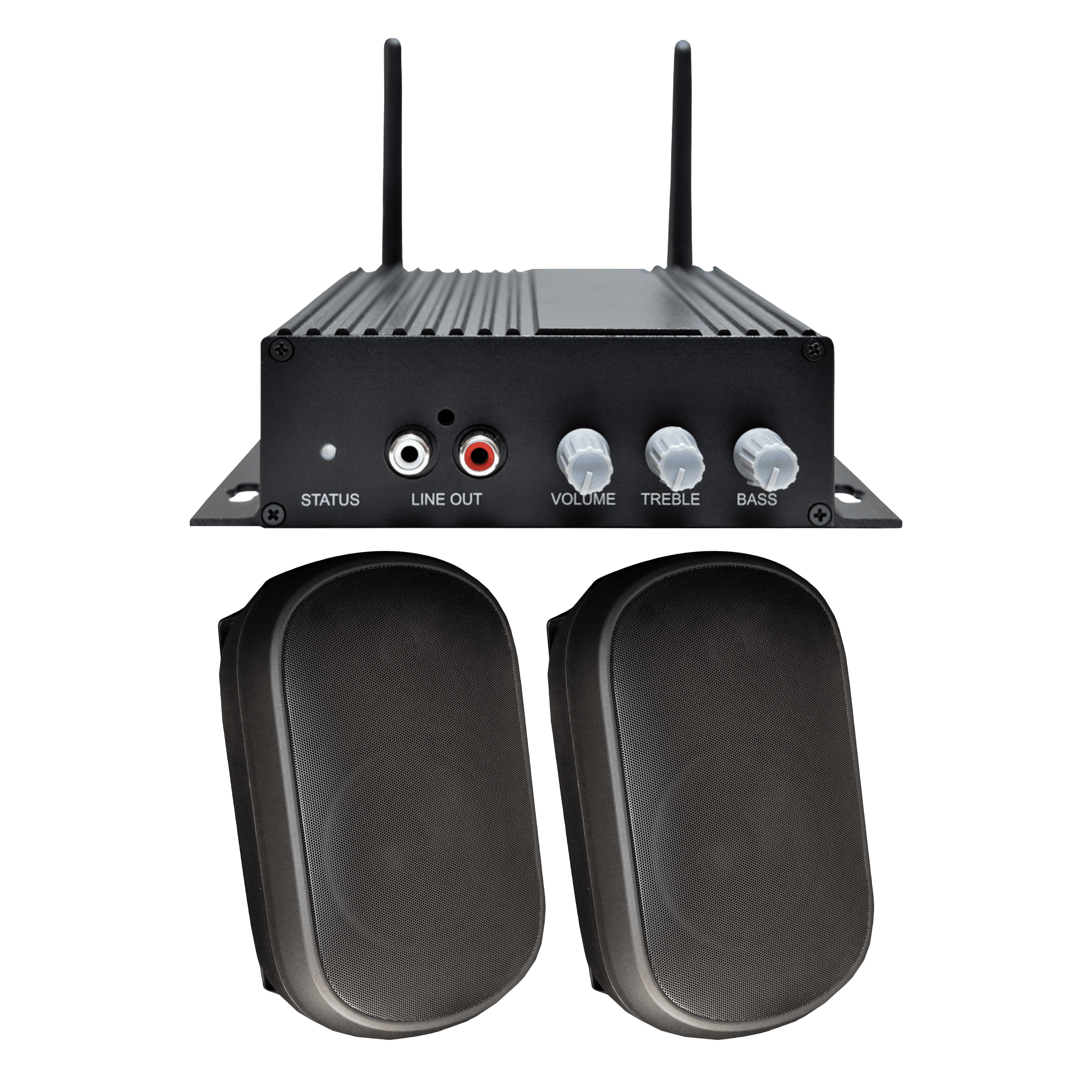 Speco a-live AA1 Amp and SPCE5OB Bundle (SPE-AACEK1B)
