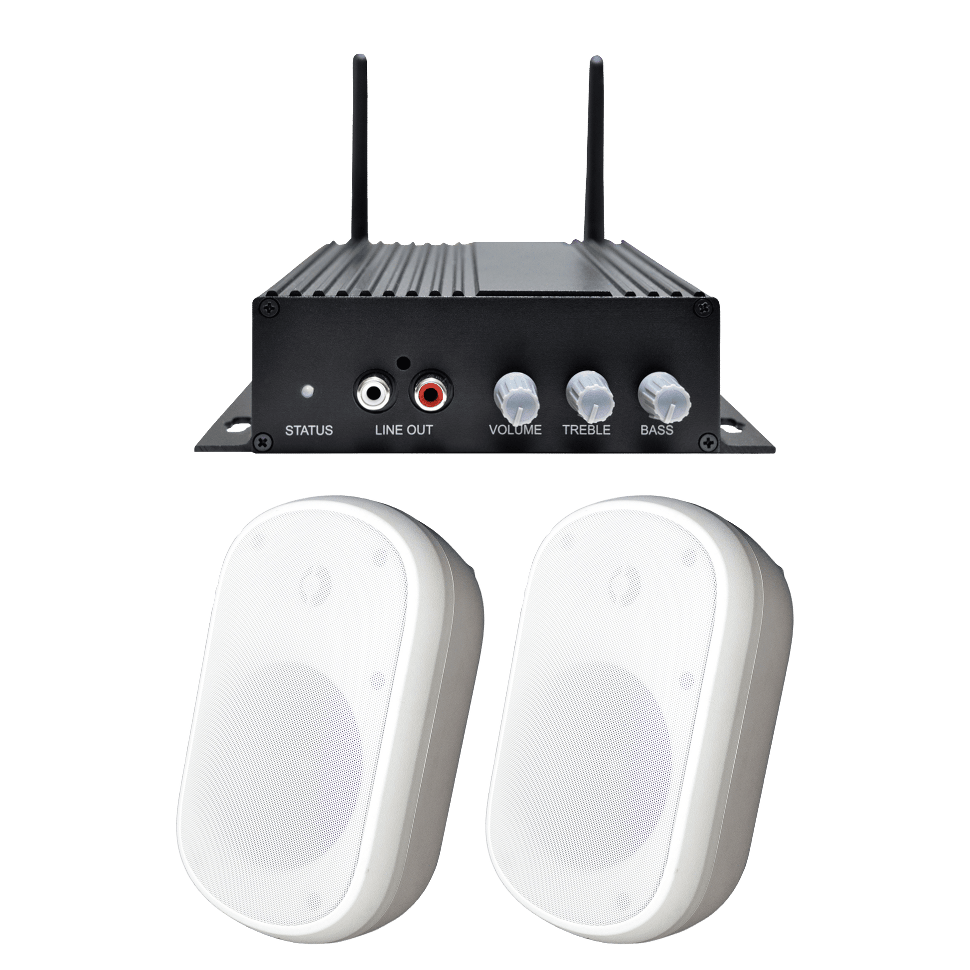 Speco a-live AA1 Amp and SPCE5OW Bundle (SPE-AACEK1W)