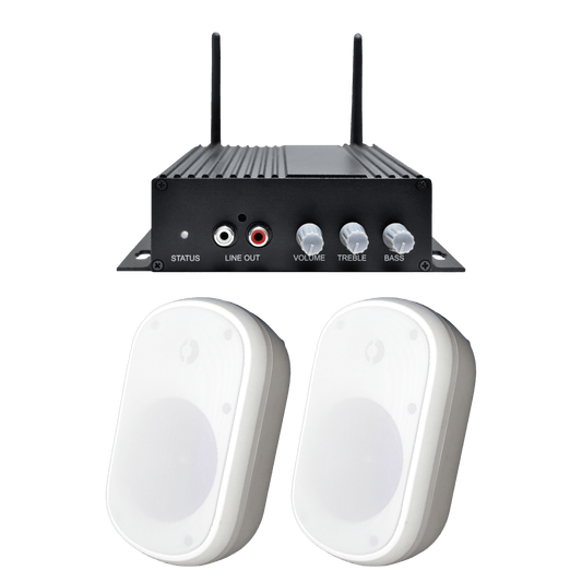 Speco a-live AA1 Amp and SPCE5OW Bundle (SPE-AACEK1W)