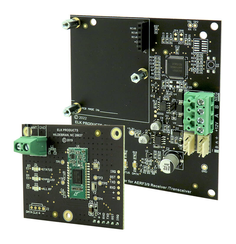 Elk Alarm Engine E27 Two-Way RF Transceiver with Bus Adapter (AEXRFA9)