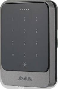 Zkteco Single gang keypad/QR & 13.56 MHz, 125 KHz & HID card reader (ZK-AMT-EP20CKQ-LHF)