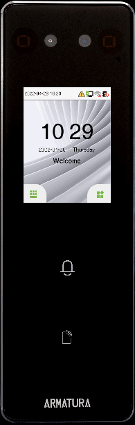 Zkteco Standalone door controller reads cards, mobile, and face/palm 3" display (ZK-AMT-OMNI-AC20-M)