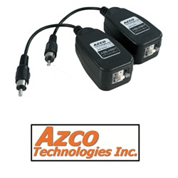 Azco Audio Balun Over CAT5E Up To 300 Feet RJ45 To RCA Male (AZBLN8801)
