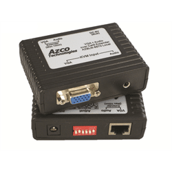 Azco VGA and 3.5mm Audio Over Single CAT5E Extender Set Up To 150 FT (CLEARANCE) (AZBLN8870)