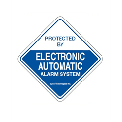 Azco Generic Alarm Decal 4 x 4 Inches– 10 Pack (AZD-ALARM)