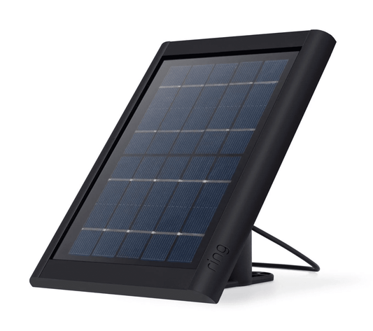 Ring Super Solar Panel, 5W, Barrel Plug Connector, Black (B07P2B8RP8)