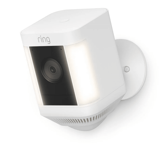 Ring Spotlight Cam Plus, Battery, White (B09K1CRGN3)