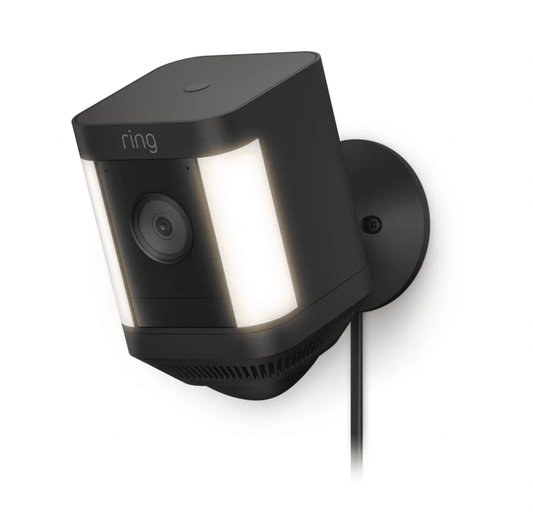 Ring Spotlight Cam Plus, Plug-in, Black (B09K1P67Y1)