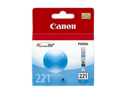 Canon Cli-221 Ink Cyan 3Pk  (Kit)(Kit)