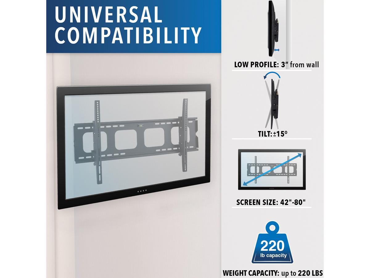 Mount-It Tilt Tv Wall Mount Bracket