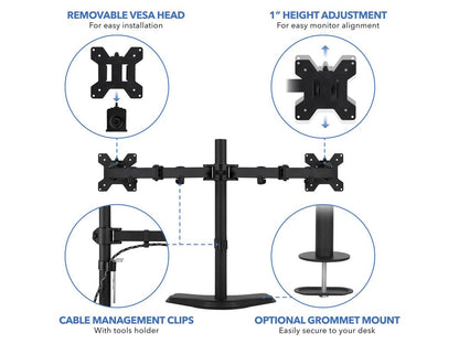 Soporte para dos monitores Rel Mount-It