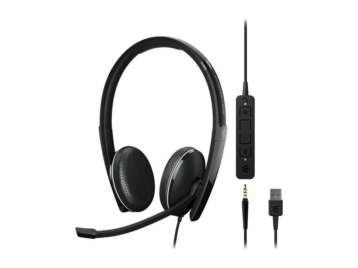 Auriculares estéreo Epos Adapt 165T USB II certificados por Teams