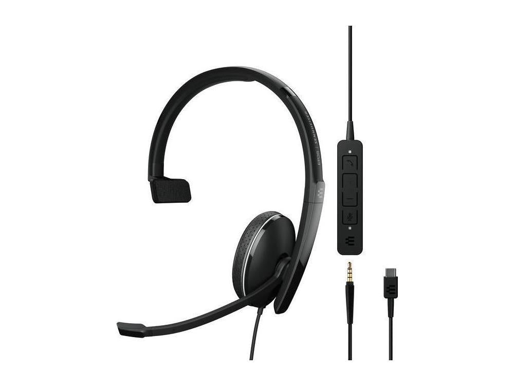 Auriculares Epos Adapt 130 USB-C II Mono Uc optimizados