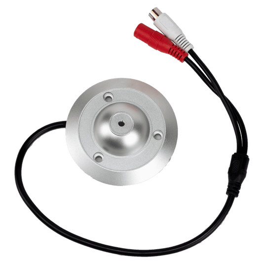 Speco Weather Resistant Line Level Microphone for Use with Camera, 12VDC, RCA (SPE-CAMMICW)