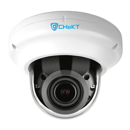 CHeKT IP 5MP AI Outdoor Dome Camera, 2.7-13.5mm MFZ, IR (CKIPAI5MP-D-MR)