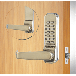 Codelocks Tubular Latchbolt Lever Lock Stainless Steel 2 3/8" (CL410)