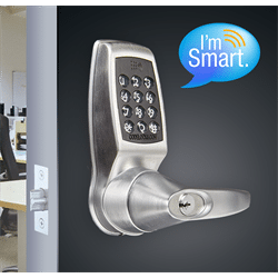 Codelocks Smart Lock, Netcode, Mifare Reader, Grade 2, Brushed Steel, 2 3/8" (CL5510)