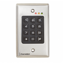 Camden Stand Alone and Wiegand Access Control Keypad, Flush Mount (CM-120I)