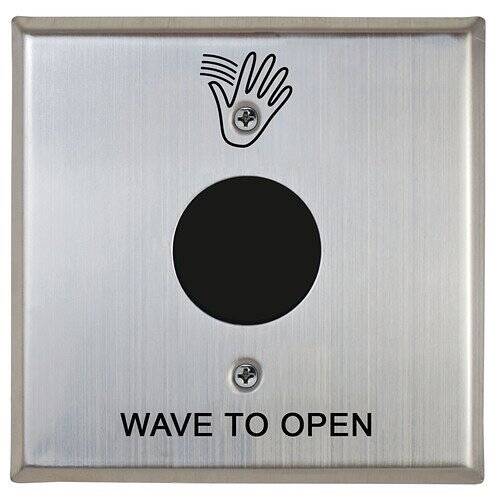 Camden Wired Touchless Sw, 1 Relay, SSteel, Double Gang, Hand - Wave to Open (CM-331/41SW)