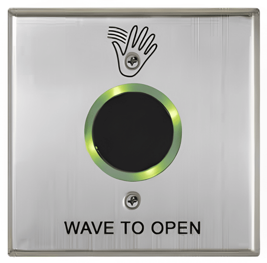 Camden Battery Touchless Switch, 1 Relay, S.Steel, D.Gang, WavetoOpen/HandIcon (CM-333/41SW)