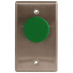 Camden Single Gang, Mushroom Button, N/O and N/C contacts, Green (CM-420G)