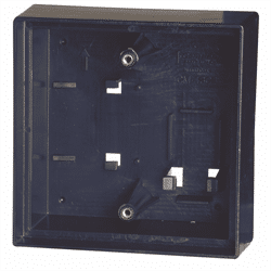 Camden Surface Box, Standard, Prov For Wireless, DBL Wall, Flame/Impact Res, BLK (CM-43CBL)
