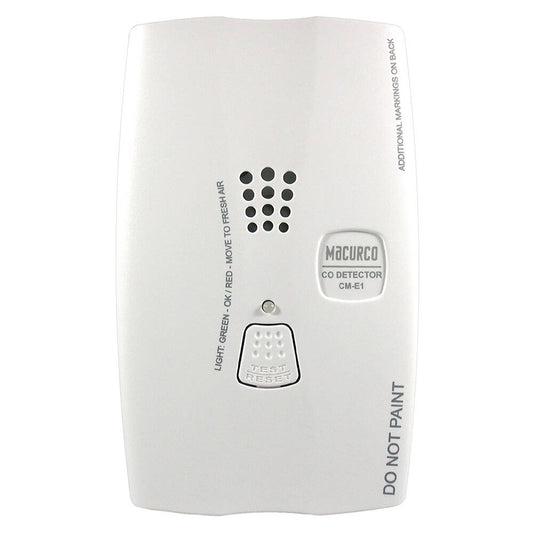 Macurco Carbon Monoxide CO Detector 9-32 VDC,4 Wire,Alarm,Surface/Flush Mount (CM-E1)