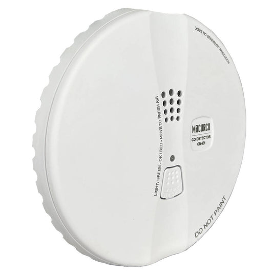 Macurco Carbon Monoxide CO Detector 9-32Vdc, 2 Relays, Alarm, Round Flush Mount (CM-E1-RF)