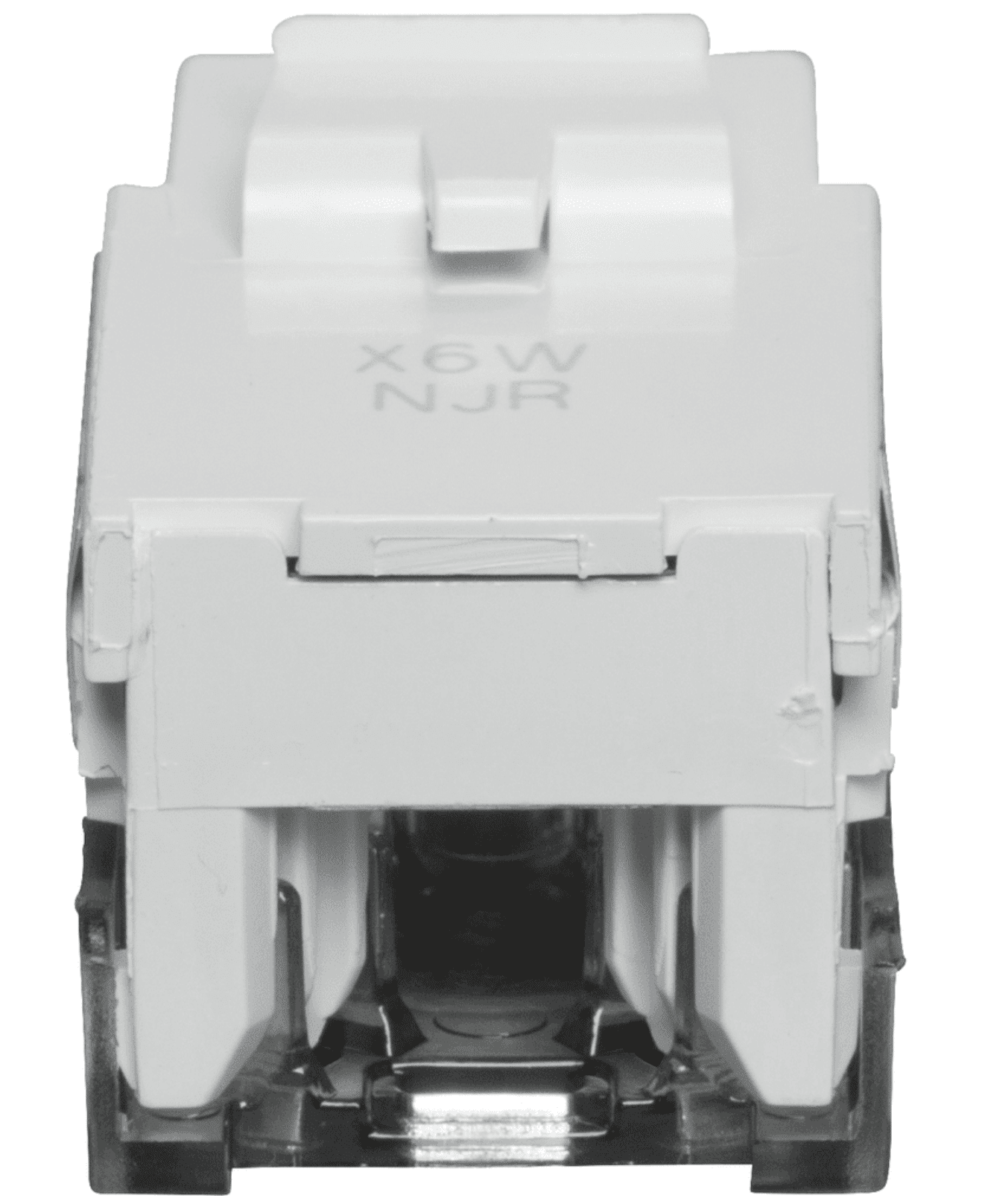 Lutron Claro CAT 6, Phone Jack Single, White (CON-1P-C6-WH)