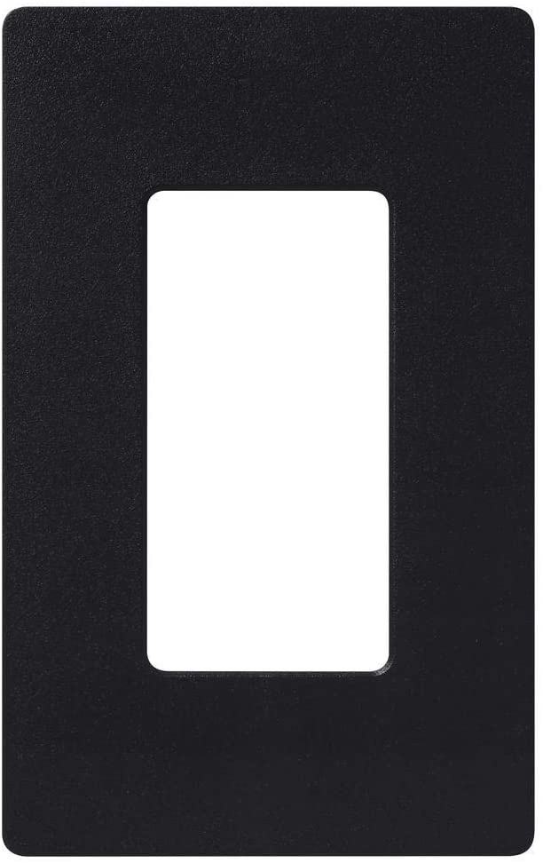Lutron Claro Wallplate 1 Gang, Black (CW-1-BL)